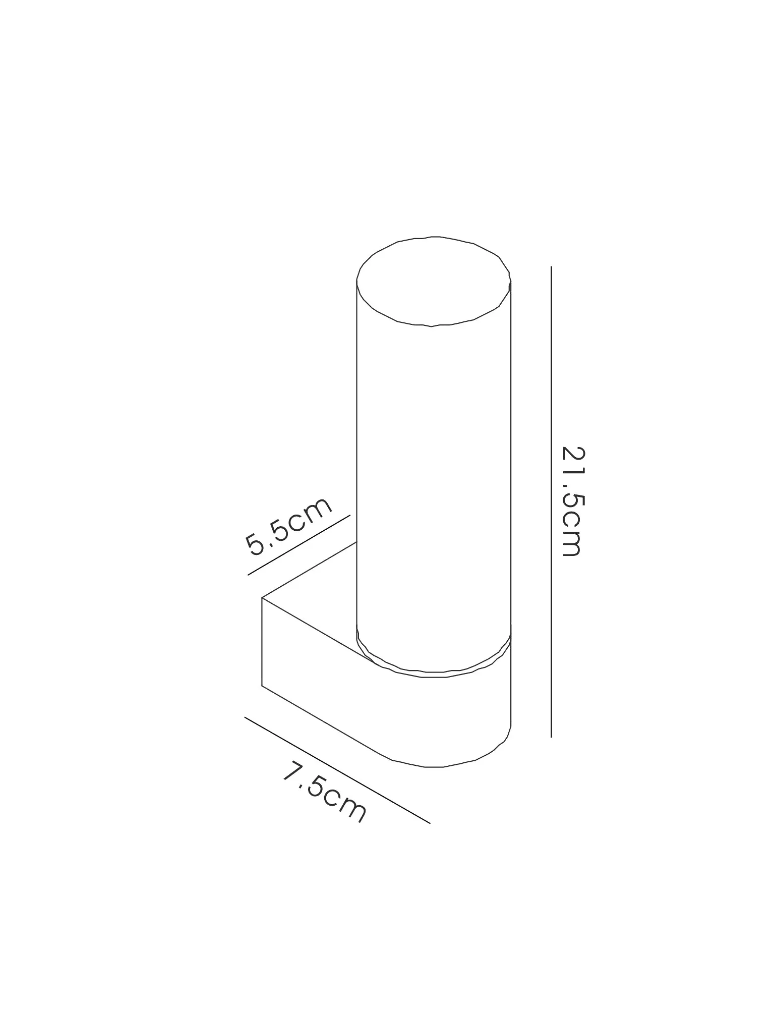 Tasso Glass IP44 1 Light Wall Lamp Polished Chrome D0387  Deco Tasso